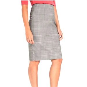 Banana Republic plaid pencil skirt